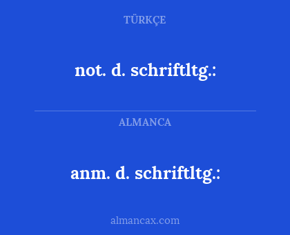 anm. d. schriftltg.: - not. d. schriftltg.: