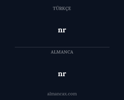 nr - nr