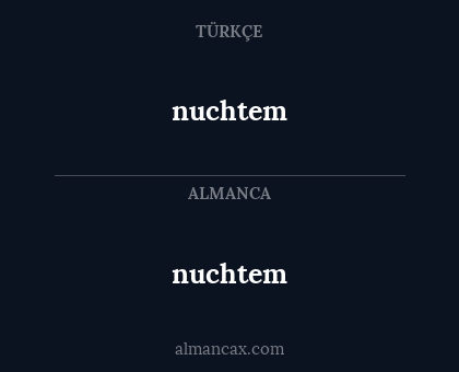 nuchtem - nuchtem