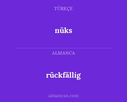 nüks - rückfällig