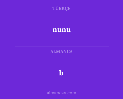 nunu - b