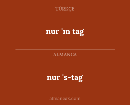 nur 's-tag - nur 'ın tag