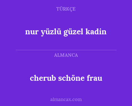 cherub schöne frau - nur yüzlü güzel kadin