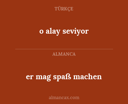 o alay seviyor - er mag spaß machen