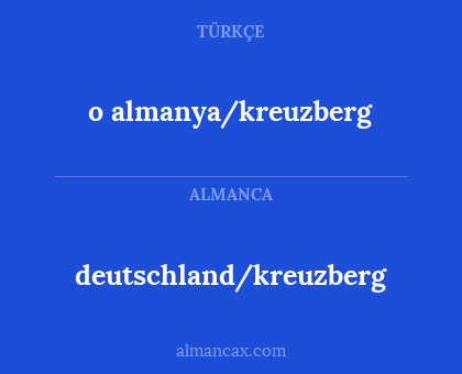 o almanya/kreuzberg - deutschland/kreuzberg