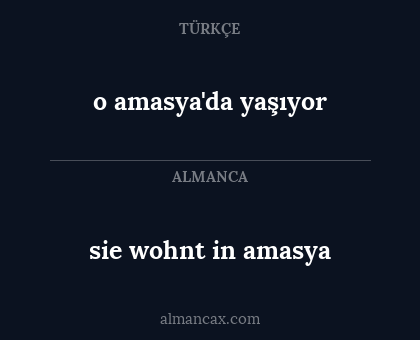 o amasya'da yaşıyor - sie wohnt in amasya