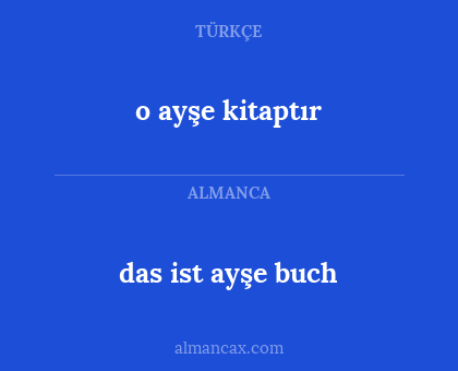 o ayşe kitaptır - das ist ayşe buch