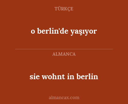 o berlin'de yaşıyor - sie wohnt in berlin