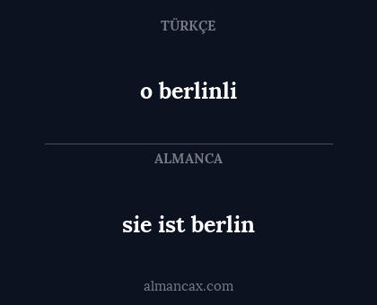 o berlinli - sie ist berlin