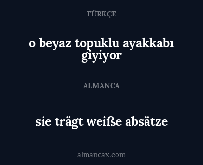 o beyaz topuklu ayakkabı giyiyor - sie trägt weiße absätze