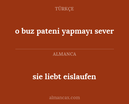o buz pateni yapmayı sever - sie liebt eislaufen