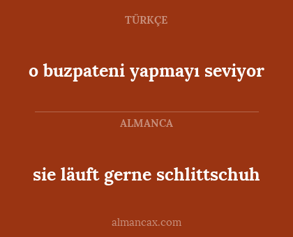o buzpateni yapmayı seviyor - sie läuft gerne schlittschuh