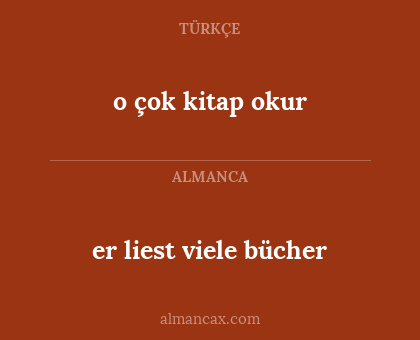 o çok kitap okur - er liest viele bücher