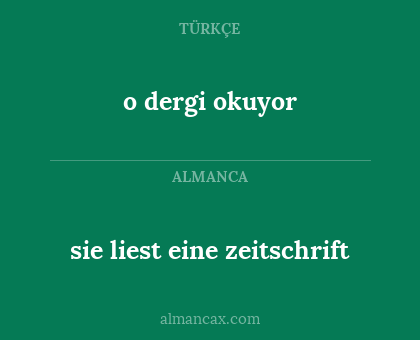 o dergi okuyor - sie liest eine zeitschrift