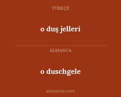 o duschgele - o duş jelleri