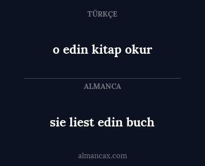 sie liest edin buch - o edin kitap okur