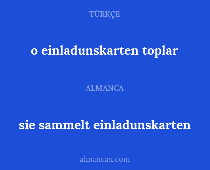 o einladunskarten toplar - sie sammelt einladunskarten