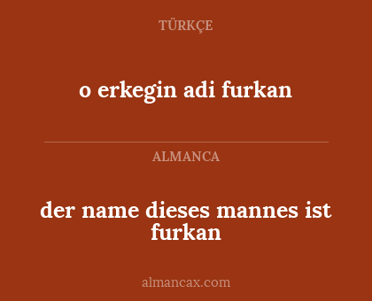 der name dieses mannes ist furkan - o erkegin adi furkan