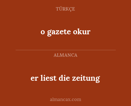 er liest die zeitung - o gazete okur