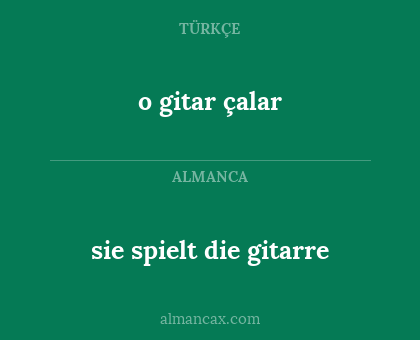 o gitar çalar - sie spielt die gitarre