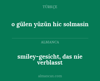 o gülen yüzün hic solmasin - smiley-gesicht, das nie verblasst