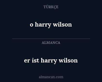 o harry wilson - er ist harry wilson