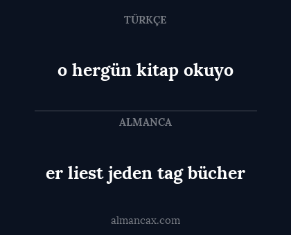 o hergün kitap okuyo - er liest jeden tag bücher