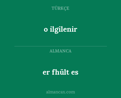 er fhült es - o ilgilenir