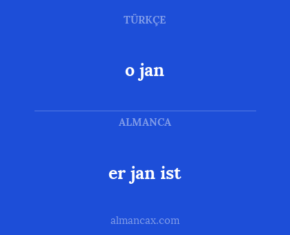 er jan ist - o jan
