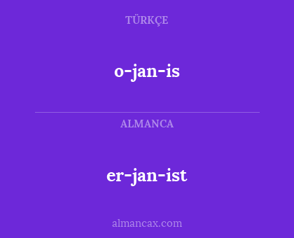 er-jan-ist - o-jan-is