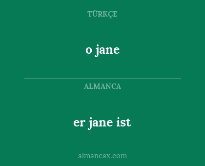 o jane - er jane ist
