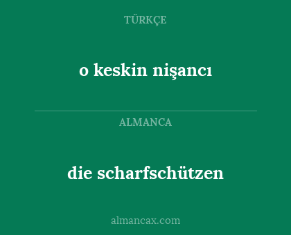 die scharfschützen - o keskin nişancı