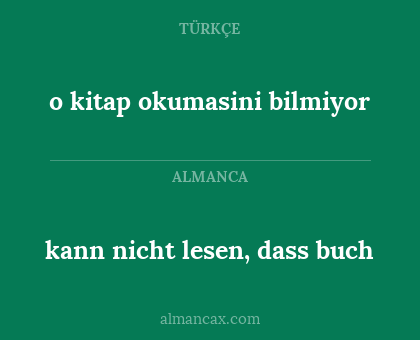 kann nicht lesen, dass buch - o kitap okumasini bilmiyor