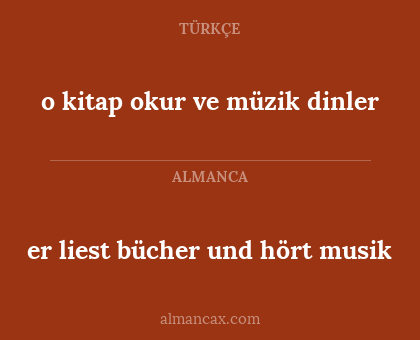o kitap okur ve müzik dinler - er liest bücher und hört musik