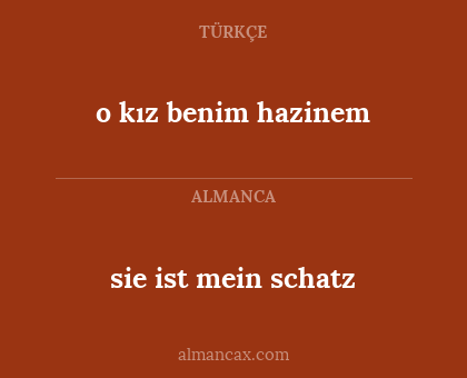 o kız benim hazinem - sie ist mein schatz