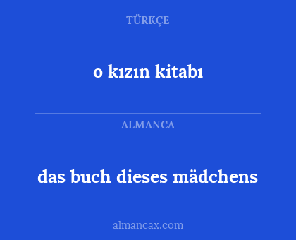 das buch dieses mädchens - o kızın kitabı