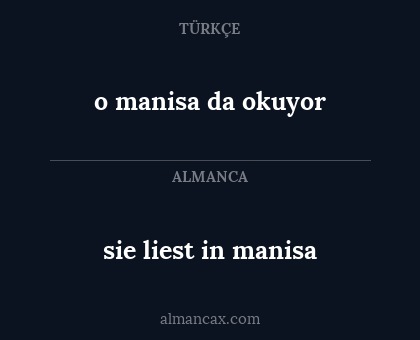 sie liest in manisa - o manisa da okuyor