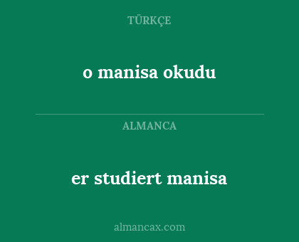 er studiert manisa - o manisa okudu