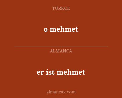 o mehmet - er ist mehmet