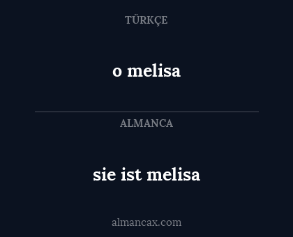 o melisa - sie ist melisa