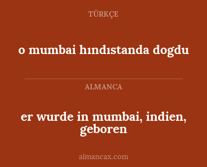 o mumbai hındıstanda dogdu - er wurde in mumbai, indien, geboren