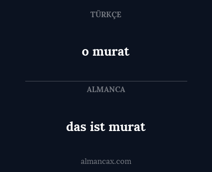 das ist murat - o murat
