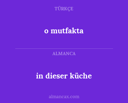 o mutfakta - in dieser küche