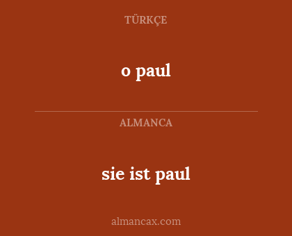 sie ist paul - o paul