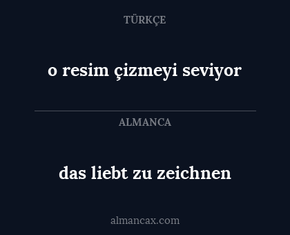 das liebt zu zeichnen - o resim çizmeyi seviyor
