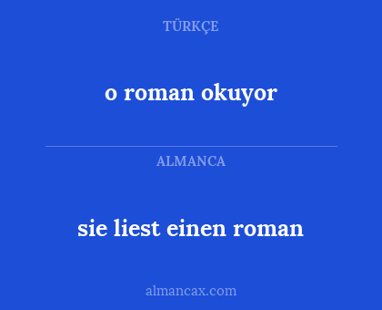 sie liest einen roman - o roman okuyor