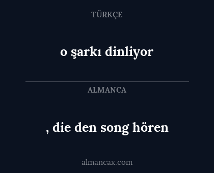 , die den song hören - o şarkı dinliyor