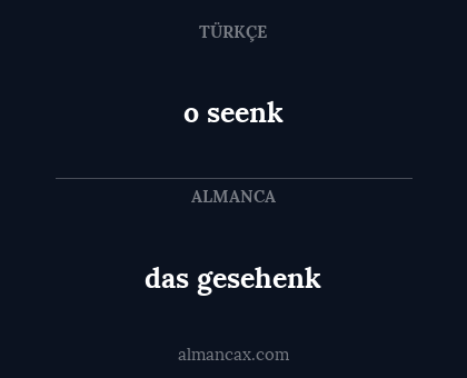 o seenk - das gesehenk