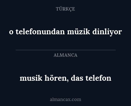 musik hören, das telefon - o telefonundan müzik dinliyor