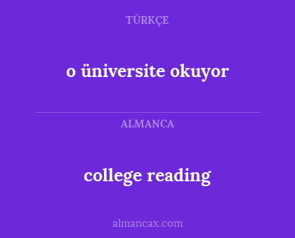 college reading - o üniversite okuyor
